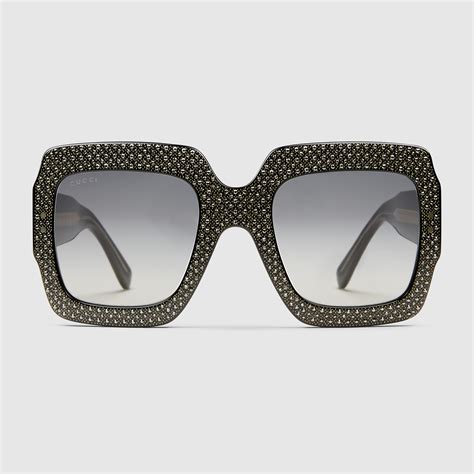 gucci glasses with rhinestones.